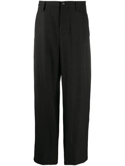 Uma Wang Wide-leg Wool Trousers In Black