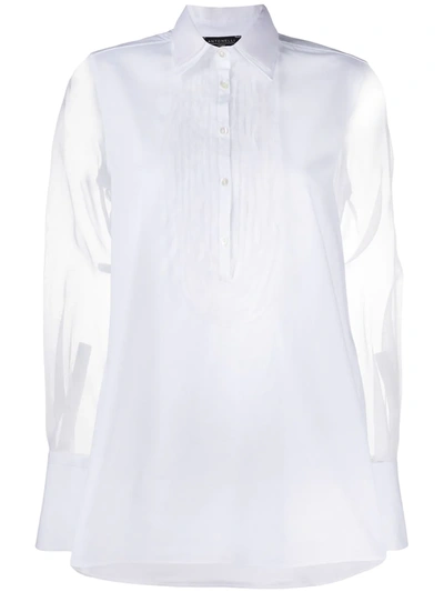 Antonelli Semi-transparentes Hemd In White