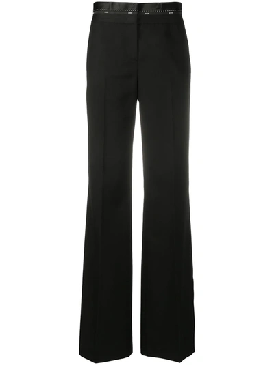 Msgm Bootcut Tailored Trousers In Black