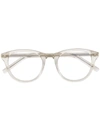 Saint Laurent Sl 403 Round-frame Glasses In White
