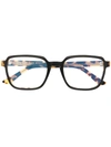 CUTLER AND GROSS TORTOISESHELL SQUARE-FRAME GLASSES