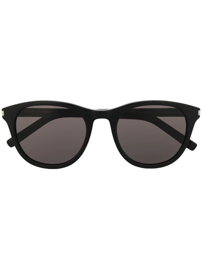 Saint Laurent Black Round Unisex Sunglasses Sl 401-001 51