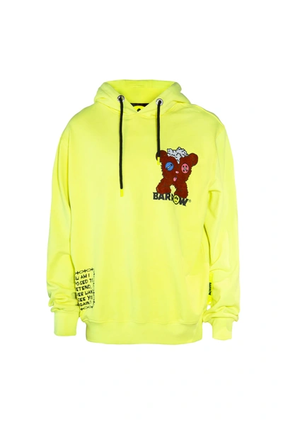 Barrow Hoodie Sweatshirt In Yellow Cotton