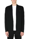 Allsaints Mode Slim Fit Wool Cardigan In Black