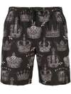 DOLCE & GABBANA CROWN SWIM SHORTS