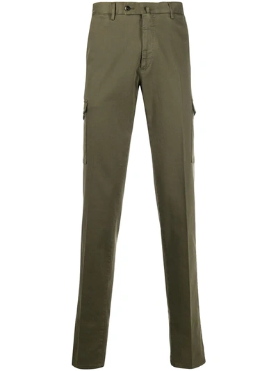 Pt01 Straight-leg Cargo Trousers In Green