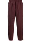 JIL SANDER TAPERED CROPPED TROUSERS