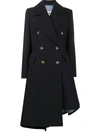 VIVIENNE WESTWOOD ANGLOMANIA DOUBLE-BREASTED ASYMMETRICAL COAT