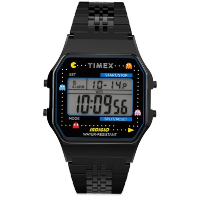 Timex Archive X Pacman  80 Digital Watch In Black