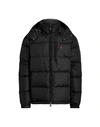 Polo Ralph Lauren Water-repellent Down Jacket Man Down Jacket Black Size Xxl Recycled Polyester