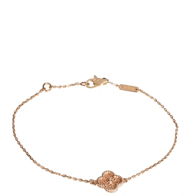 Pre-owned Van Cleef & Arpels Sweet Alhambra 18k Rose Gold Bracelet