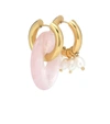 TIMELESS PEARLY 24KT GOLD-PLATED EARRINGS WITH PEARLS,P00514864