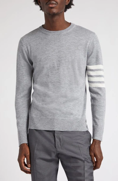 THOM BROWNE THOM BROWNE MERINO WOOL PULLOVER,MKA002A-00014