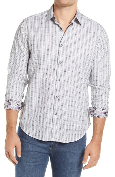 Robert Graham Illusionist Classic Fit Geo Print Button-up Shirt In Grey