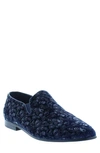 Robert Graham Men's Rodin Paisley Slip On Dress Shoes In Navy
