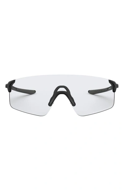 Oakley Evzero™ Blades 155mm Photochromatic Rimless Shield Sunglasses In Rubber Black/ Photochromic