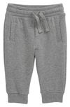 Dolce & Gabbana Kids' Logo Plaque Cotton Joggers In Gray Melange