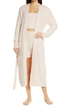 Skims Cozy Knit Bouclé Robe In Dusk