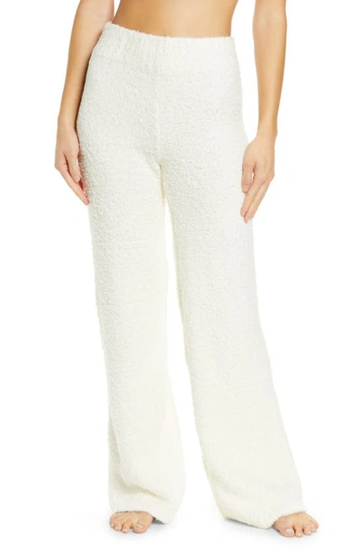 Skims Off-white Knit Cozy Lounge Pants In Ivory