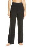 Skims Cozy Knit Bouclé Pants In Onyx