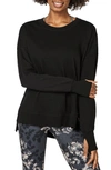 Sweaty Betty After Class Organic Cotton Sweatshirt In Black