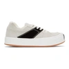 Palm Angels Logo-print Stripe-detail Sneakers In White/black