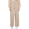 GANNI BEIGE MÉLANGE SUITING TROUSERS