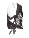 Bottega Veneta Printed Silk-satin Twill Halterneck Top In Dark Brown