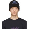 PS BY PAUL SMITH PS BY PAUL SMITH BLACK DINO BEANIE