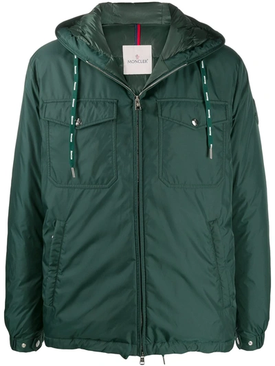Moncler Menue Padded Jacket In Green