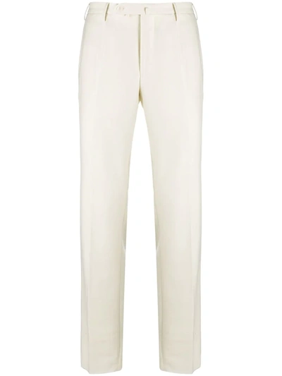 Incotex Straight-leg Chino Trousers In White