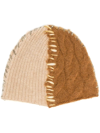 Marni Bestickte Beanie In Neutrals