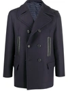 FERRAGAMO DOUBLE-BREASTED NOTCH LAPELS COAT