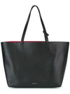 MANSUR GAVRIEL MANSUR GAVRIEL LARGE TOTE - BLACK,CALFLEATHER100%