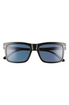 Tom Ford Men's Ft5682-bm54 Blue Light Blocking Square Optical Glasses In Black