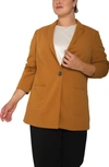 Standards & Practices Dorothy Boyfriend Jacket In Dark Mustard
