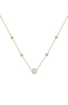 Ettika Olivia Opal And Crystal Necklace In Gold