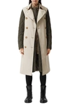 BURBERRY SLEEVELESS TRENCH COAT WITH REMOVABLE QUILTED WARMER,8032595