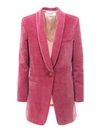 PHILOSOPHY DI LORENZO SERAFINI VELVET JACKET IN PINK