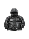 DSQUARED2 PAINTED EFFECT DOWN JACKET IN BLACK