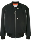 Wooyoungmi Black Nylon Bomber Jacket In Black
