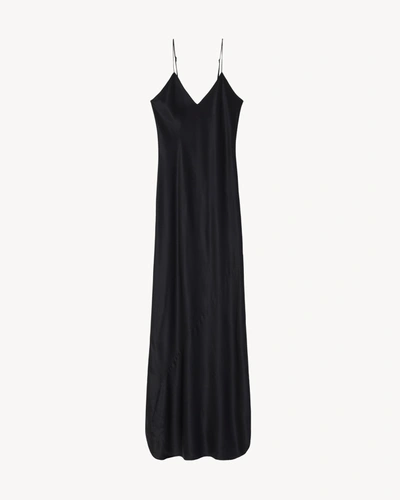 Nili Lotan Cami Silk Gown In Black