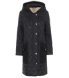 Burberry Roxby Diamond-quilted Mid-length Coat In Black