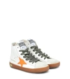 GOLDEN GOOSE FRANCY LEATHER SNEAKERS,P00503829