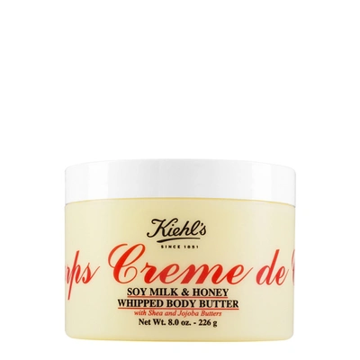 Kiehl's Since 1851 Creme De Corps Soy Milk & Honey Whipped Body Butter 8 oz/ 226 G In White