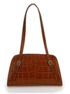 BY FAR BY FAR LORA EMBOSSED SHOULDER BAG