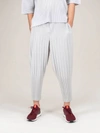 Issey Miyake Grey Cropped Basics Trousers In Grey