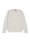 Polo Ralph Lauren Classic Rl Crewneck Sweatshirt In Andover Heather