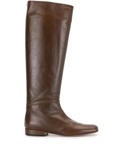 Pre-owned Celine  Knee-high Boots In Brown
