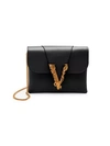 Versace Women's Virtus Leather Clutch In Black